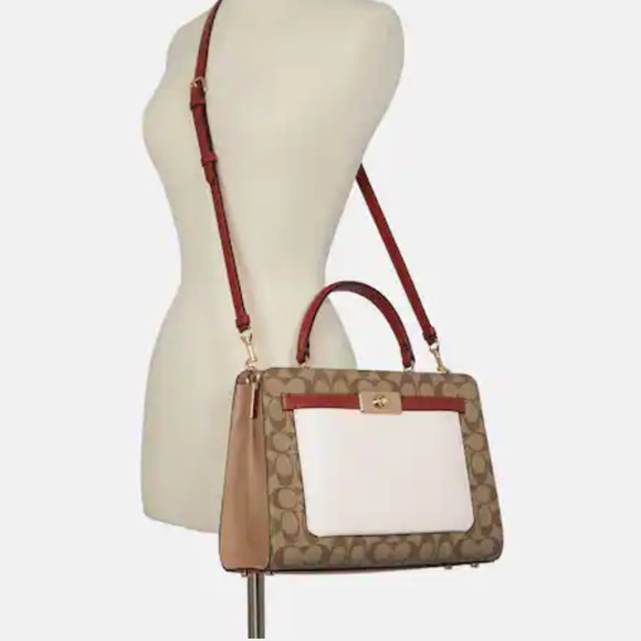 Coach Lane Carryall In Colorblock - Picture 4 of 5